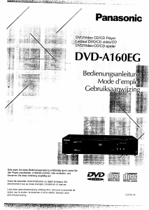 Bedienungsanleitung Panasonic DVD-A160EG DVD-player