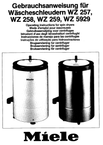 Manual Miele WZ 5929 Dryer
