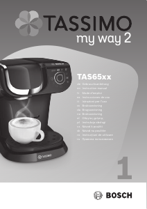 Manual Siemens TAS6504 Tassimo My Way 2 Coffee Machine