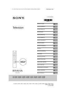 Bedienungsanleitung Sony Bravia KE-65A89 OLED fernseher