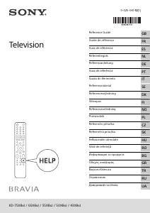 Руководство Sony Bravia KD-65X80J ЖК телевизор