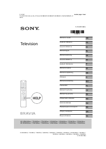 Manual Sony Bravia KE-75XH9299 LCD Television