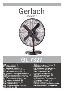 Manual Gerlach GL 7327 Fan