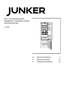 Handleiding Junker JC67BBSF0 Koel-vries combinatie