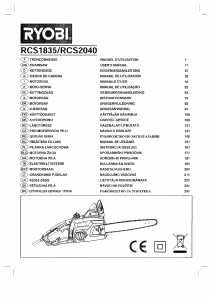 Bedienungsanleitung Ryobi RCS1835 Kettensäge