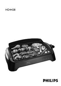 Manual Philips HD4428 Table Grill