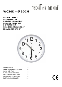 Manual de uso Velleman WC30D Reloj