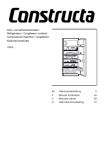 Handleiding Constructa CK644EF0 Koel-vries combinatie