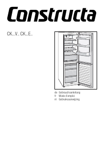 Mode d’emploi Constructa CK536EWEA Réfrigérateur combiné