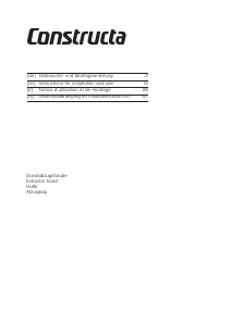 Mode d’emploi Constructa CD639253 Hotte aspirante