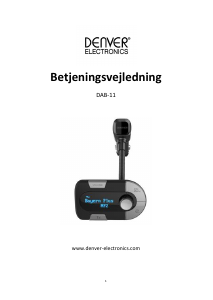 Brugsanvisning Denver DAB-11 Bilradio