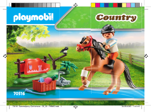 Mode d’emploi Playmobil set 70516 Riding Stables Cavalier et poney connemara