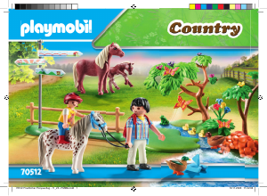 Mode d’emploi Playmobil set 70512 Riding Stables Randonneurs et animaux