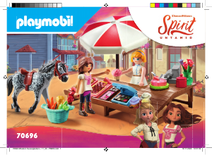 Handleiding Playmobil set 70696 Spirit Miradero snoepwinkel