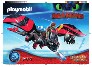 Instrukcja Playmobil set 70727 Dragons Dragon racing szczerbatek i czkawka