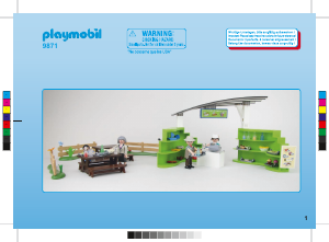 Mode d’emploi Playmobil set 9871 Zoo Restaurant avec espace boutique