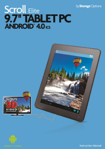 Handleiding Scroll Elite Tablet