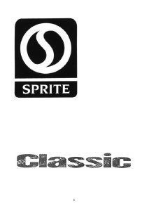 Handleiding Sprite Classic (1999) Caravan
