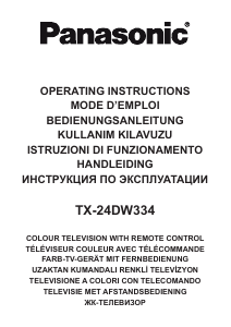 Kullanım kılavuzu Panasonic TX-24DW334 LCD televizyon
