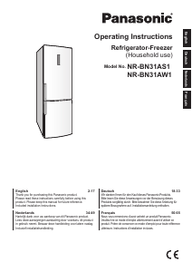 Manual Panasonic NR-BN31AW1 Fridge-Freezer
