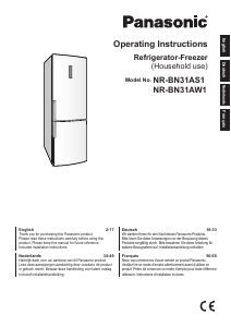 Handleiding Panasonic NR-BN31AW1 Koel-vries combinatie