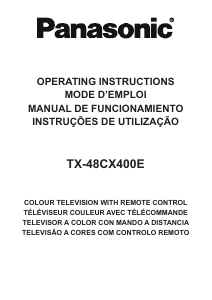 Handleiding Panasonic TX-48CX400E LED televisie