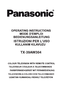 Mode d’emploi Panasonic TX-39AW304 Téléviseur LED
