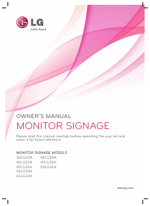Bruksanvisning LG 42LS33A-5D LED skärm