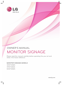 Handleiding LG 42WT30MS-B LED monitor