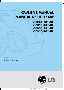 Manual LG V-CD281HE Vacuum Cleaner