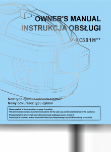 Manual LG V-KC561HEU Vacuum Cleaner