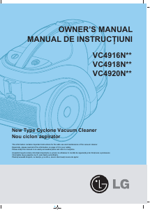 Manual LG VC4920NRTT Aspirator