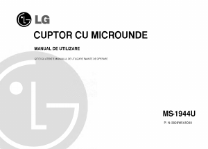 Manual LG MS-1944U Cuptor cu microunde