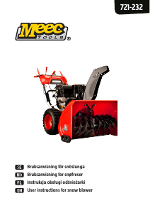 Instrukcja Meec Tools 721-232 Odśnieżarka