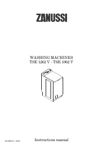 Bruksanvisning Zanussi TSE1262V Tvättmaskin
