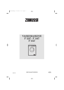 Brugsanvisning Zanussi F 1447 Vaskemaskine