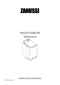 Handleiding Zanussi TOPAZIO 2 Wasmachine