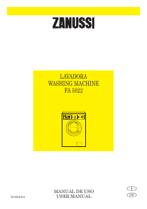 Bruksanvisning Zanussi FA 5022 Tvättmaskin