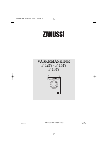 Brugsanvisning Zanussi F 1647 Vaskemaskine