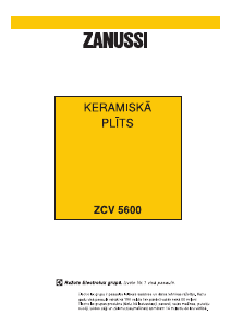 Rokasgrāmata Zanussi ZCV5600 Kombinētā plīts