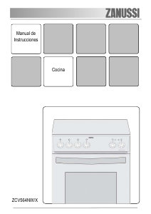 Manual de uso Zanussi ZCV564NW1 Cocina