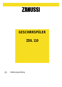 Bedienungsanleitung Zanussi ZDIL110X Geschirrspüler