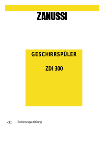 Bedienungsanleitung Zanussi ZDI300X Geschirrspüler