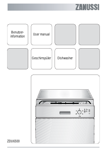 Manual Zanussi ZDU6500 Dishwasher