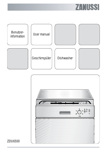 Bedienungsanleitung Zanussi ZDU6500 Geschirrspüler