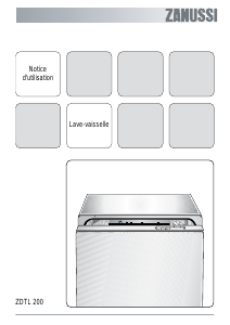 Mode d’emploi Zanussi ZDTL200 Lave-vaisselle