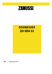 Bruksanvisning Zanussi ZDI6054SX Diskmaskin