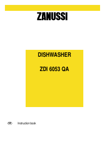 Bruksanvisning Zanussi ZDI6053QA Diskmaskin