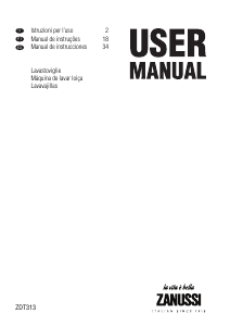 Manual Zanussi ZDT313 Máquina de lavar louça