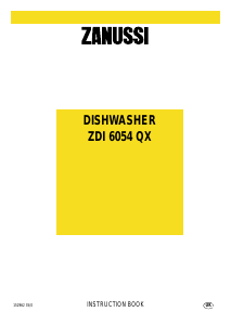 Bruksanvisning Zanussi ZDI6054QX Diskmaskin